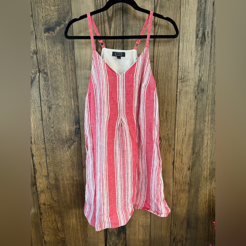 AYR Striped Linen Mini Dress Size XS
